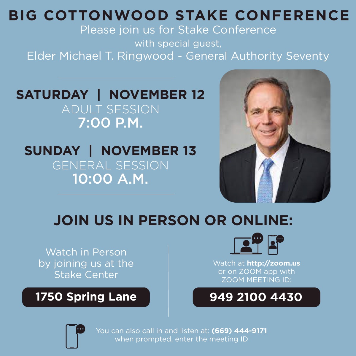 Stake Conference Big Cottonwood Stake